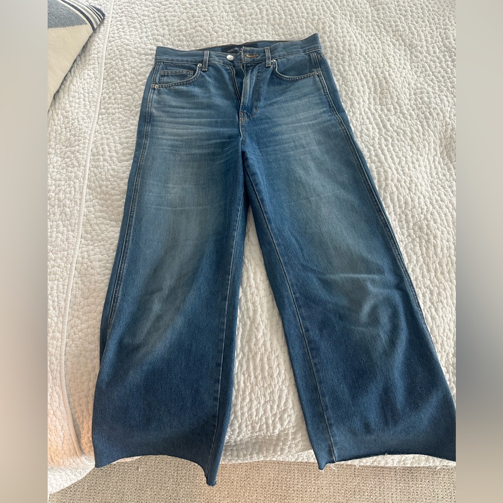 Veronica Beard Taylor High Rise Wide Leg Jean